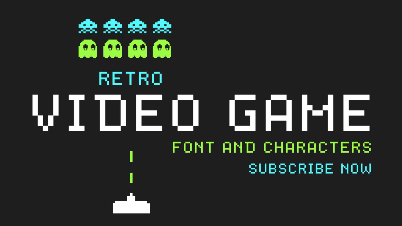 Retro Video Game Style Graphics Gaming YouTube Thumbnail Template