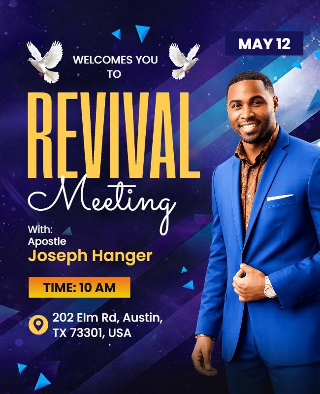 Revival Meeting Event Poster Template