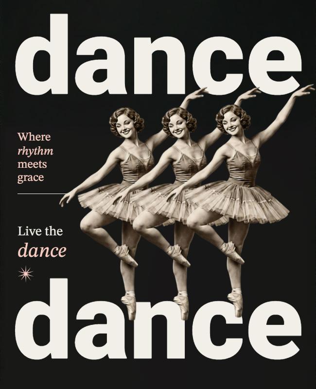 Rhythmic Graceful Dance Event Poster Template