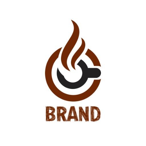 Rich Brown Coffee Logo Featuring Steaming Coffee Elements Logo Template