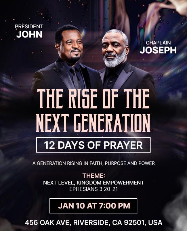 Rise of Next Generation Faith Flyer Template