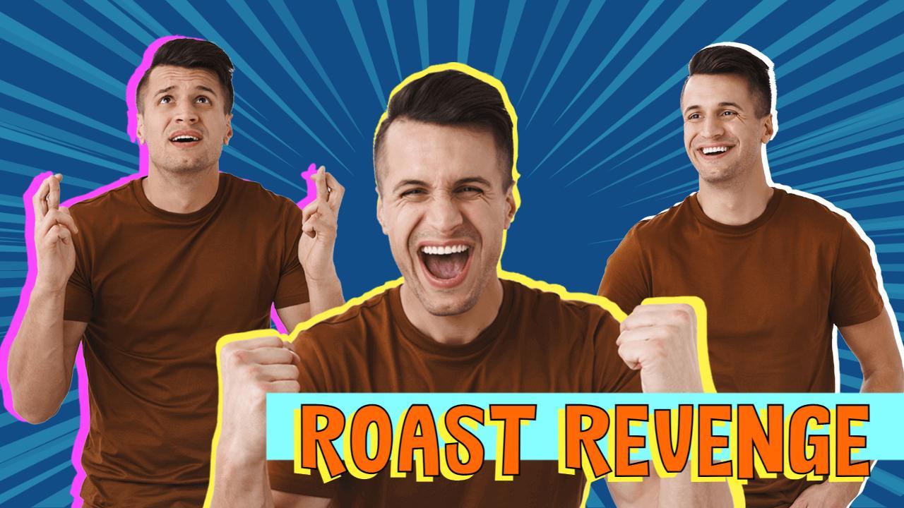 Roast Revenge Fun Challenge Trending YouTube Thumbnail Template