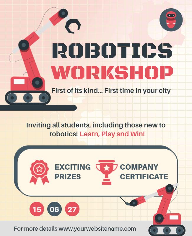 Robotics Workshop Flyer Template