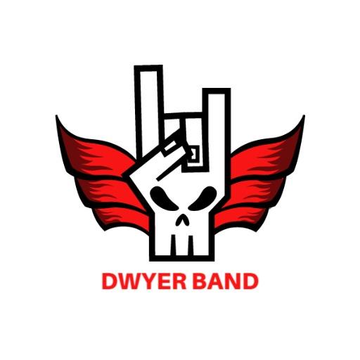 Rock-Inspired Skull with Wings Design for Dwyer Band Logo Template