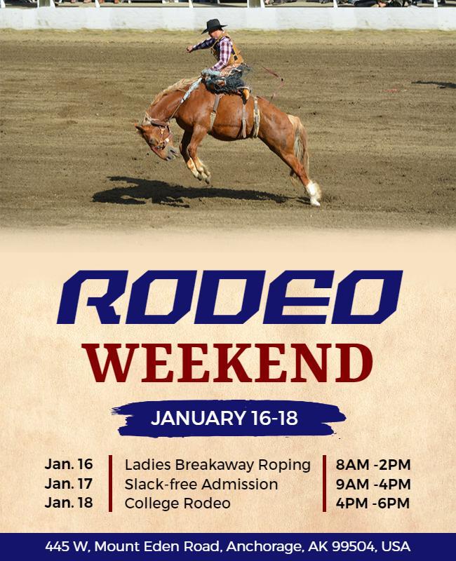 Rodeo Weekend Event Flyer Template