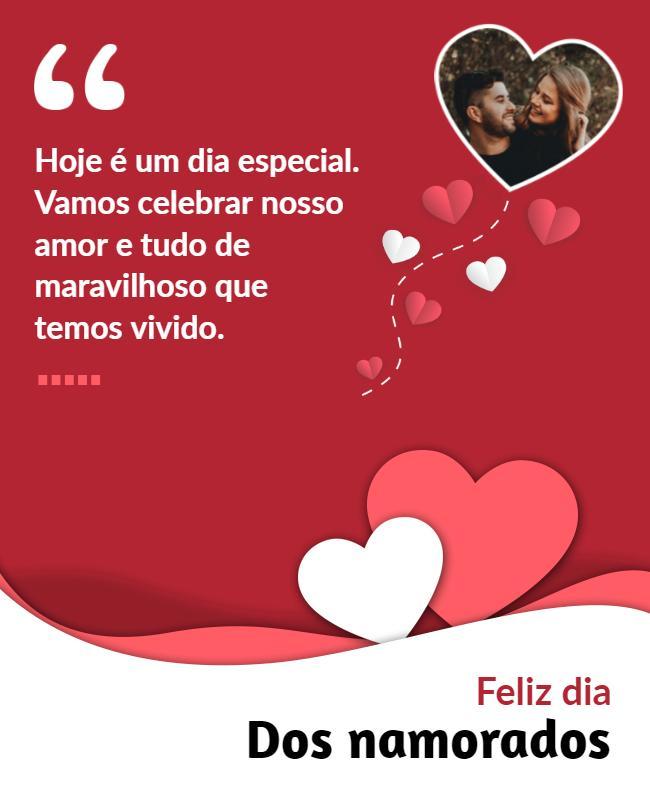 Romantic Red Heart-Themed Valentine's Day Celebration Poster Template