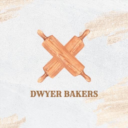 Rustic Brown Rolling Pins in Watercolor Baking Logo Template