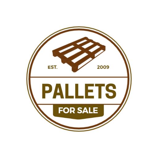 Rustic Brown Wood Design for Selling Pallets Logo Template