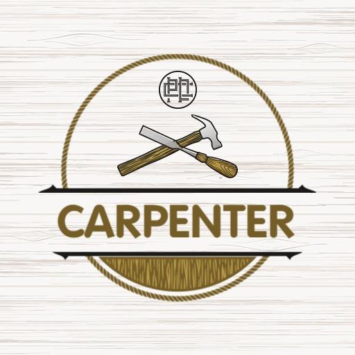 Rustic Vintage Carpenter Tools for Professional Craftsmanship Logo Template