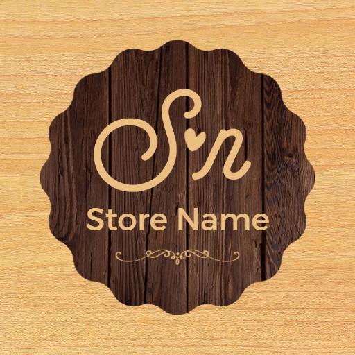 Rustic Wooden Design Highlighting Plywood Crafting Logo Template