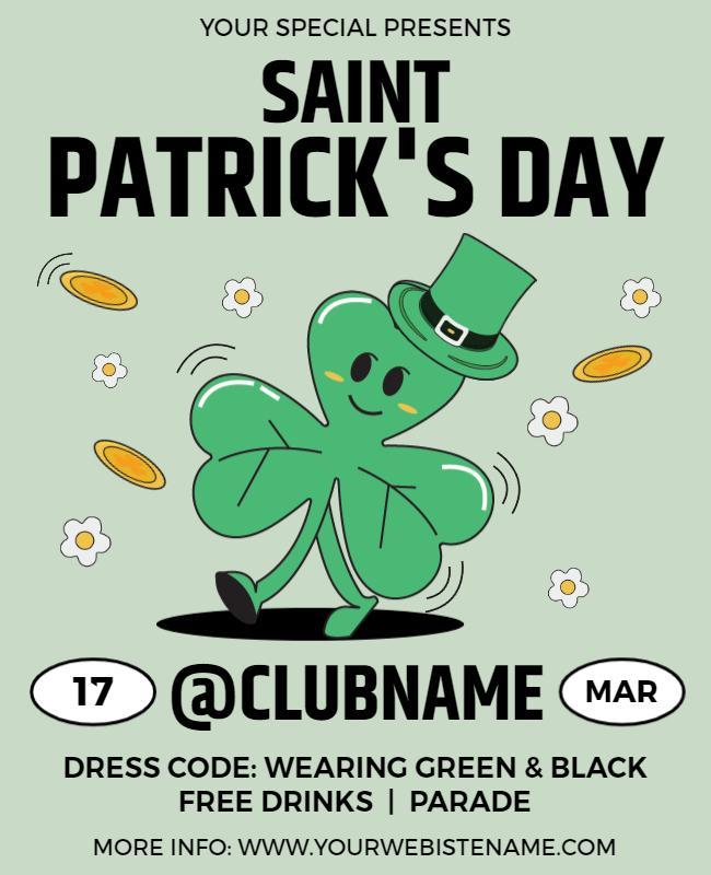 Saint Patricks Day Celebration Flyer Template