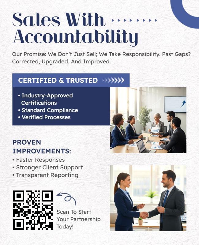 Sales Accountability and Transparency Flyer Template