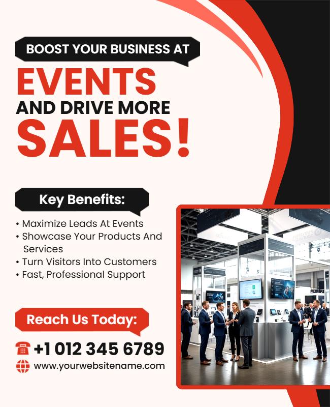 Sales Boosting Event Marketing Flyer Template