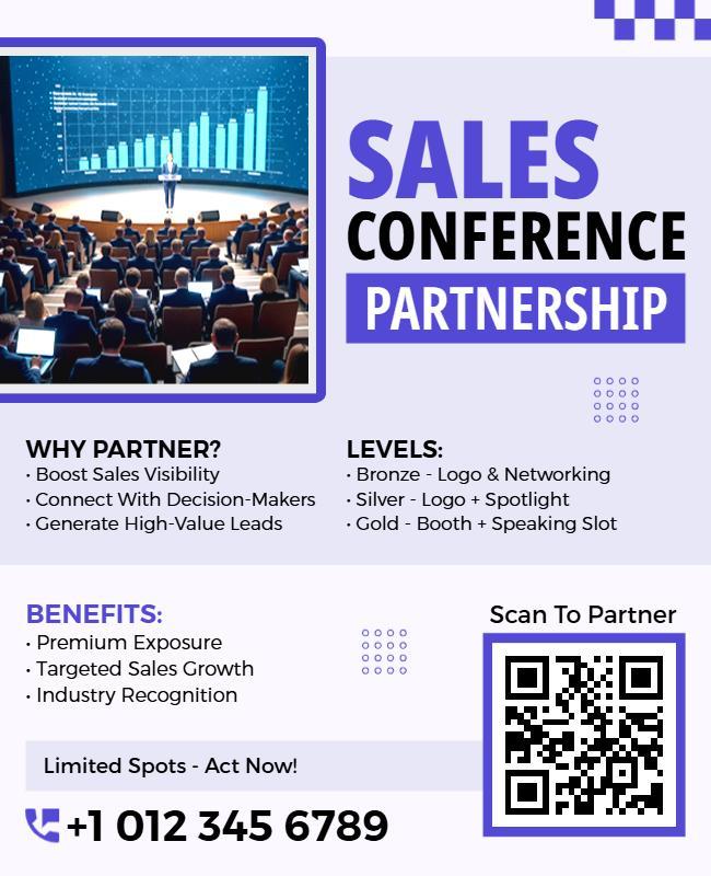 Sales Conference Partnership Opportunities Flyer Template