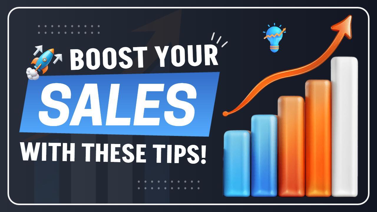 Sales Growth Strategy Tips Trending YouTube Thumbnail Template