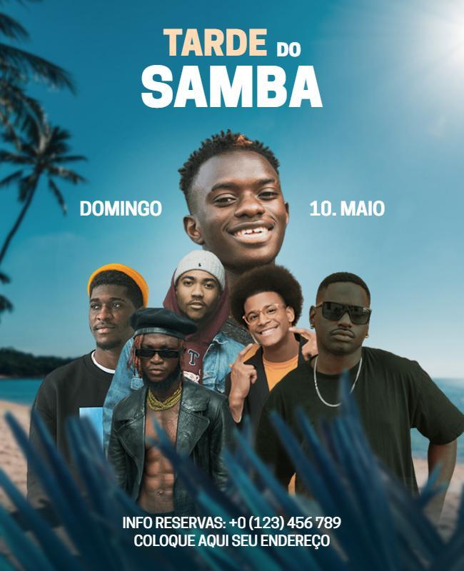 Samba Music Beach Event Flyer Template