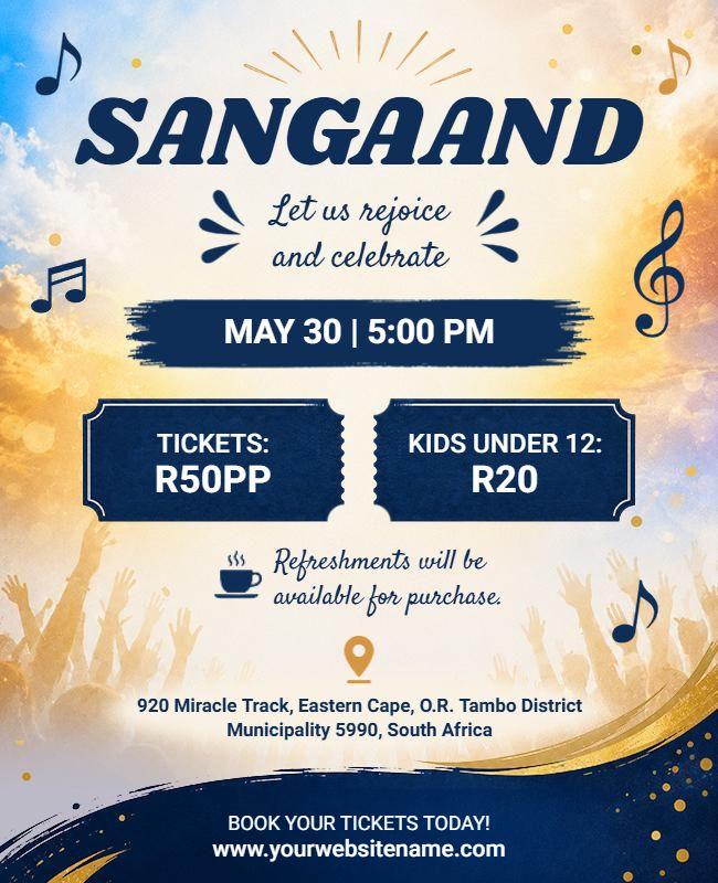 Sangaand Church Community Event Flyer Template