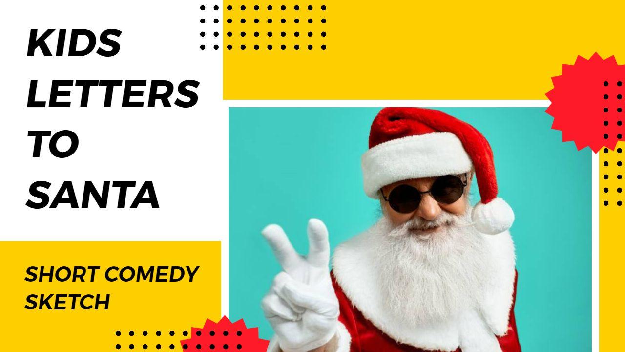 Santa Comedy Letters from Kids YouTube Thumbnail Template