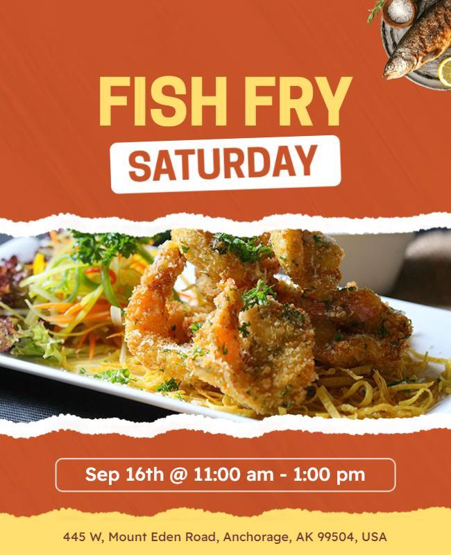 Saturday Fish Fry Event Flyer Template