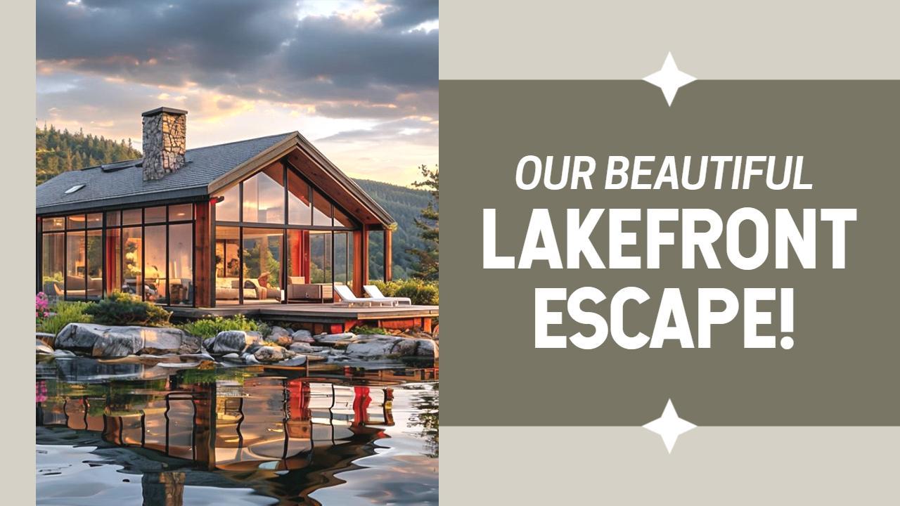 Scenic Lakefront Escape Travel YouTube Thumbnail Template
