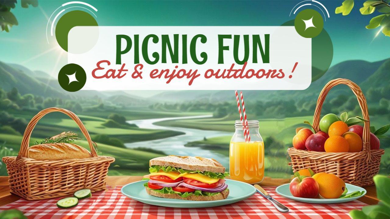 Scenic Picnic Adventure Travel YouTube Thumbnail Template