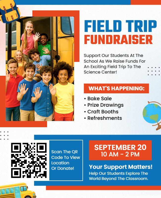 School Field Trip Fundraiser Flyer Template
