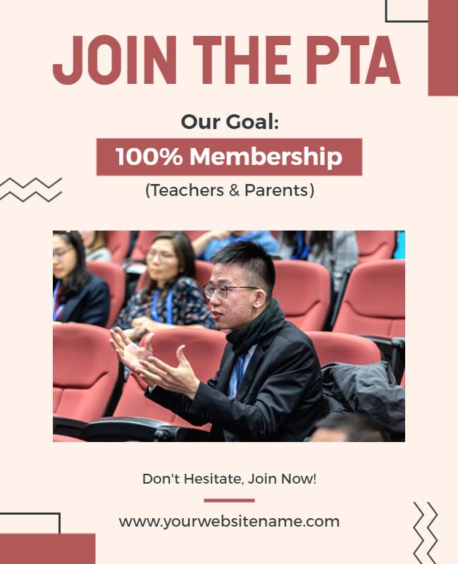 School Pta Membership Drive Flyer Template