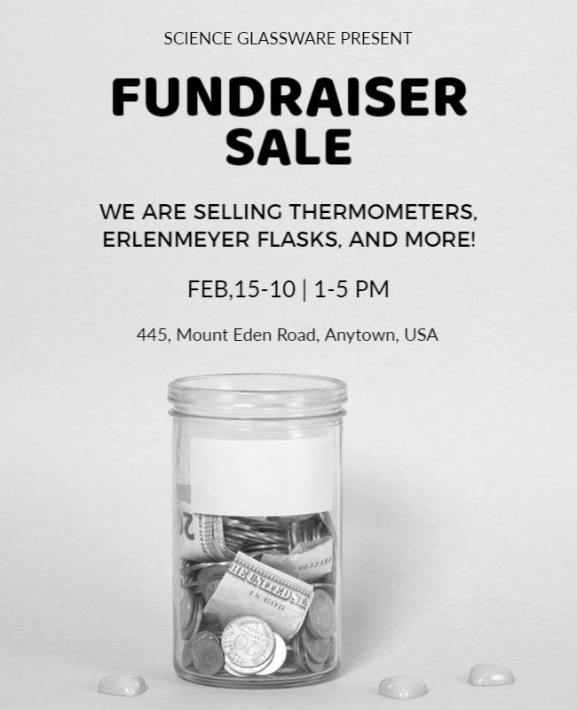 Science Equipment Fundraiser Sale Flyer Template