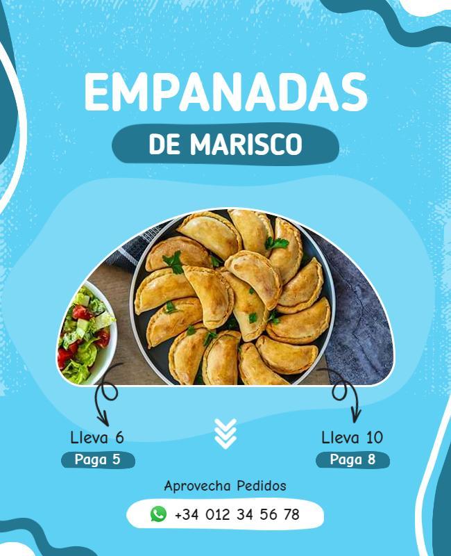 Seafood Empanadas Promotional Flyer Template