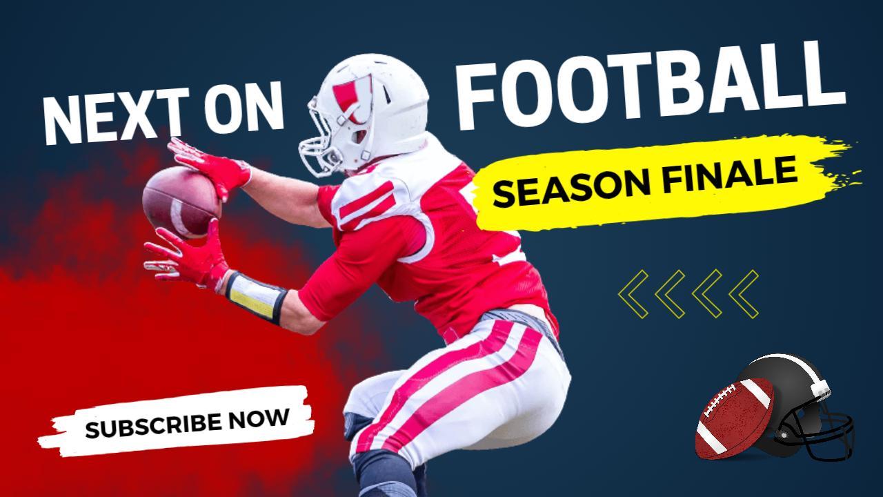 Season Finale Highlights Football YouTube Thumbnail Template