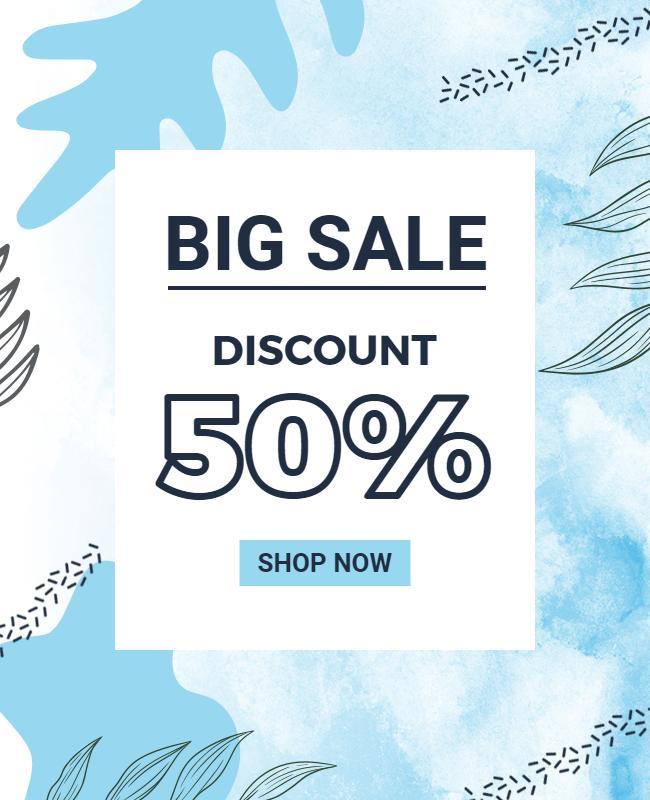 Seasonal Big Discount Sale Flyer Template