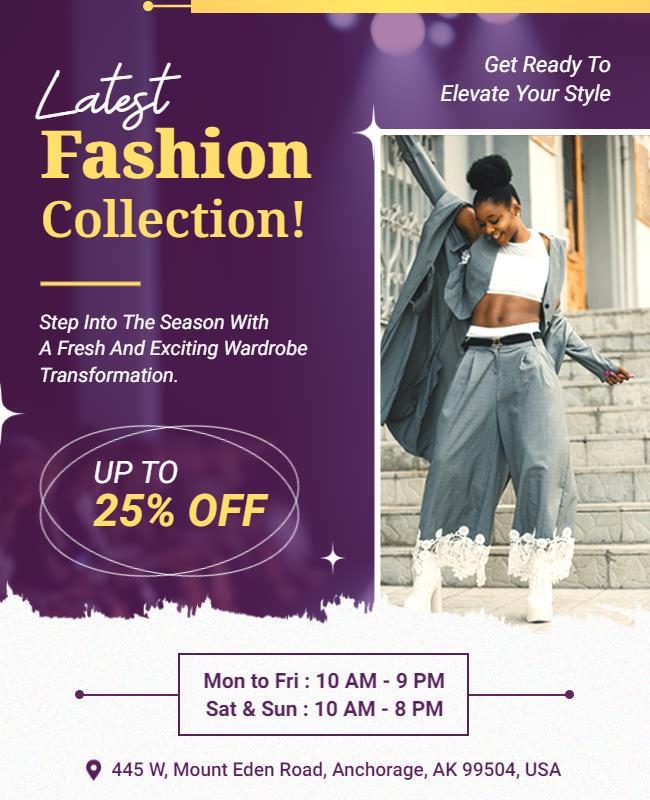 Seasonal Fashion Collection Promotion Flyer Template