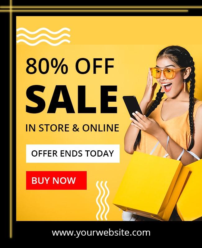 Seasonal Fashion Sale Promotion Flyer Template