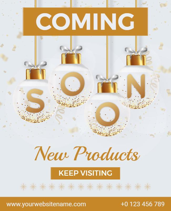 Seasonal New Product Launch Announcement Flyer Template