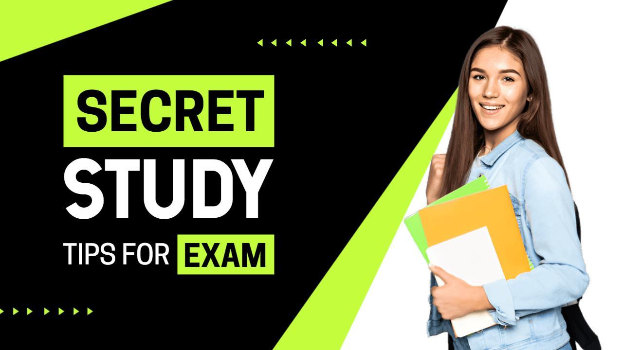 Secret Study Tips Unlocked Learning YouTube Thumbnail Template