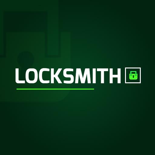 Secure Green Lock Design for Professional Locksmith Logo Template