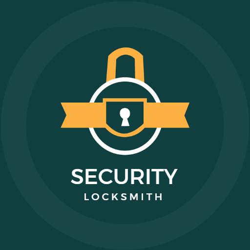 Securely Protect Your Home with Professional Locksmith Services Logo Template