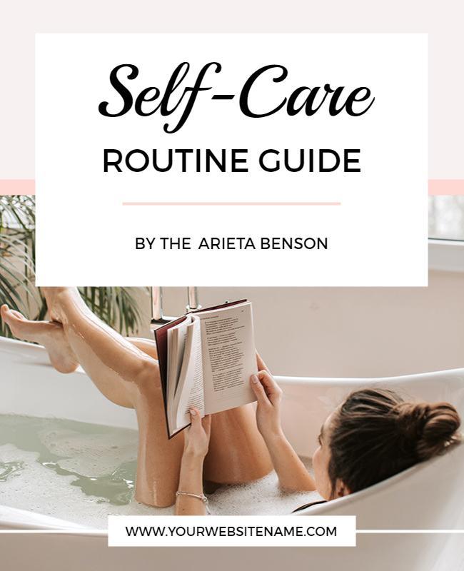 Self Care Routine Wellness Guide Flyer Template