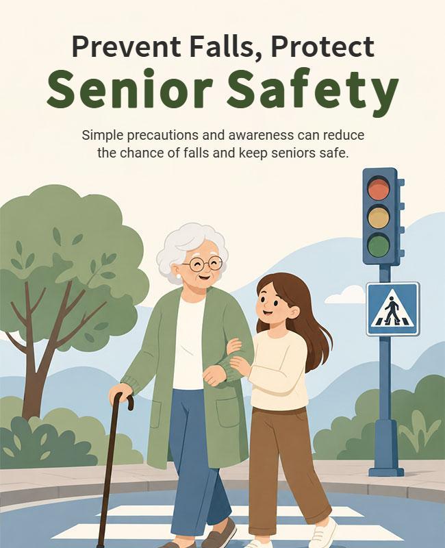 Senior Safety Poster Template