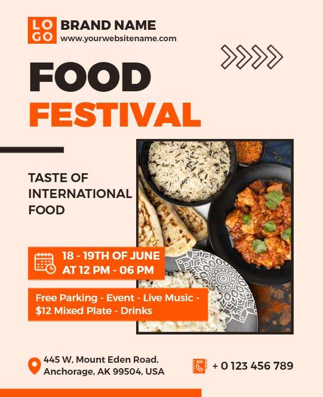 Serenade Food Festival Flyer Template