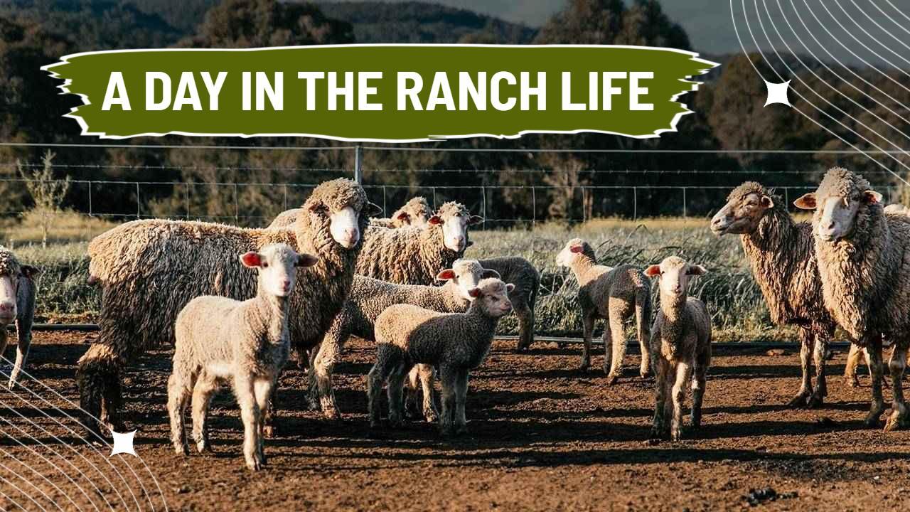 Sheep Grazing Ranch Life Adventure Trending YouTube Thumbnail Template