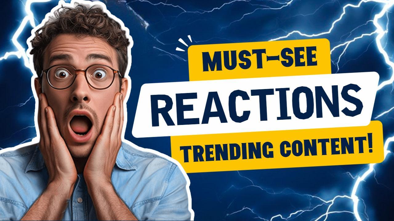 Shocking Reaction Faces Trending YouTube Thumbnail Template