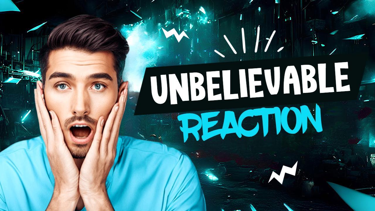 Shocking Unbelievable Reaction Trending YouTube Thumbnail Template