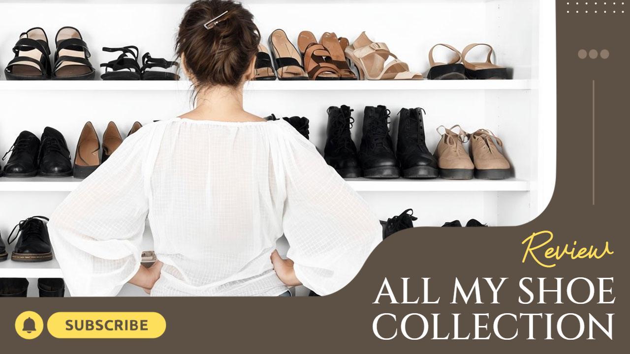 Shoe Collection Review Trending YouTube Thumbnail Template
