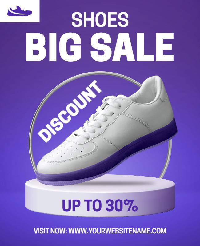 Shoe Discount Promotional Sale Flyer Template