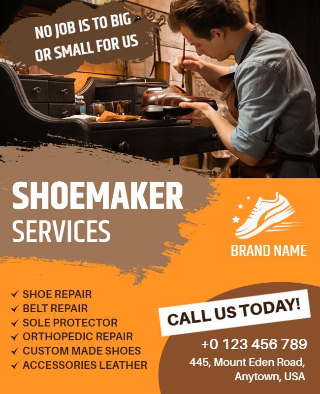 Shoemaker Advertising Flyer Template