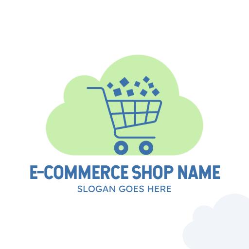 Shop Smart with Convenient Shopping Cart E-commerce Logo Template