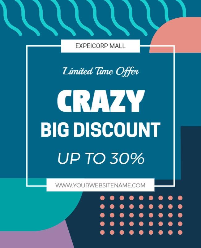 Shopping Mall Discount Offer Flyer Template