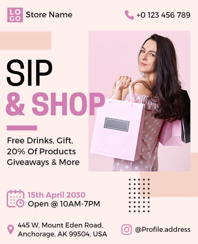 Shopping Promotion Event Flyer Template