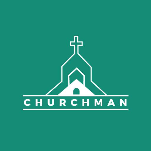 Simple White Church Design Evoking Community Spirit Logo Template